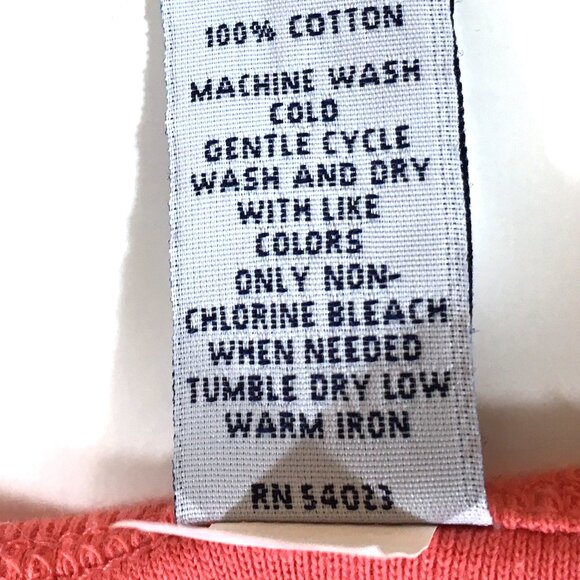 Gap Shirt Womens Size XXL Light Red 100% Cotton Short Sleeve - Picture 4 of 8